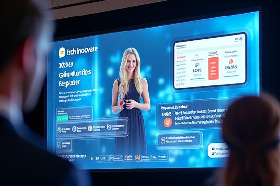 Interfaccia dello streaming live per il Tech Innovate 2023.